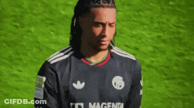 Soccer Player In Black Adidas Shirt GIF