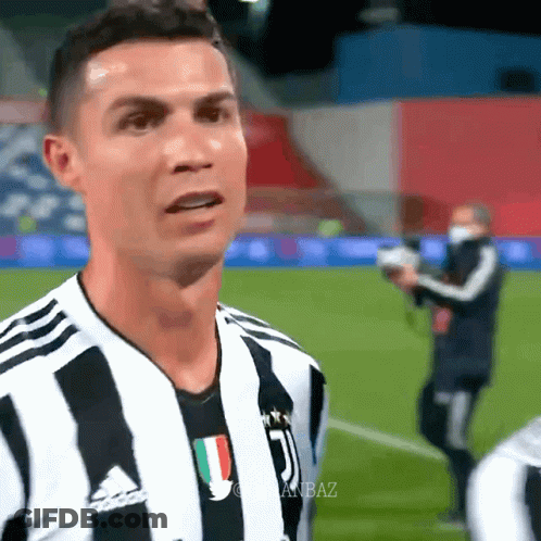 Soccer Player In Black And White Striped Jersey With Letter D GIF
