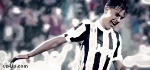 Soccer Player In Black And White Striped Shirt Saying Jeep GIF