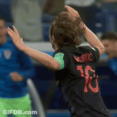 Soccer Player In Black Jersey Number 10 Dancing GIF