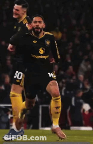 Soccer Player In Black Jersey With Snapdragon GIF