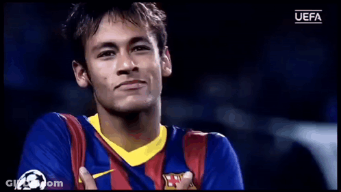 Soccer Player In Blue And Red Jersey GIF