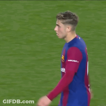 Soccer Player In Blue And Red Nike Jersey Walking GIF