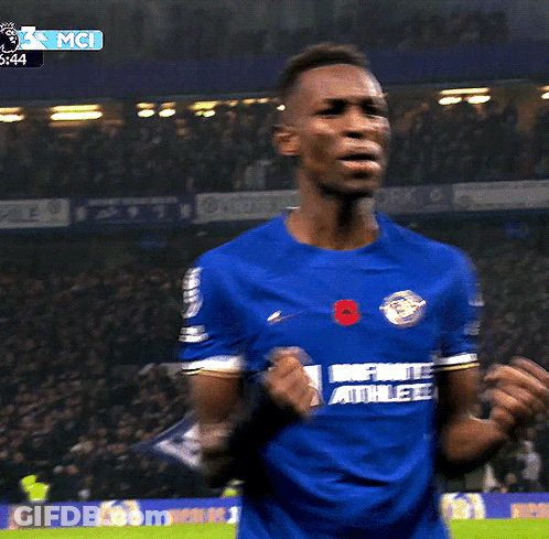Soccer Player In Blue Athletic Uniform GIF