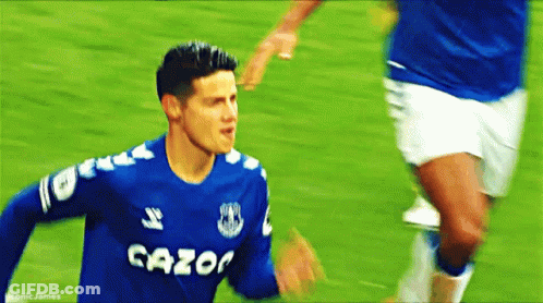 Soccer Player In Blue Cazoo Shirt Running GIF