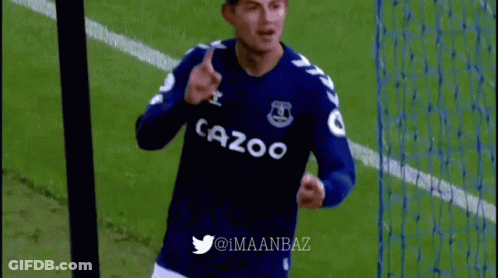 Soccer Player In Blue Cazoo Shirt Running GIF