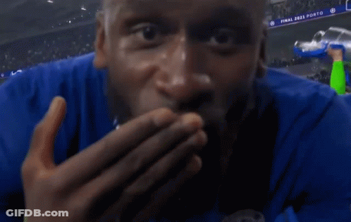 Soccer Player In Blue Emirates Jersey Running GIF