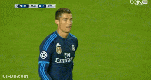 Soccer Player In Blue Fly Emirates Shirt GIF