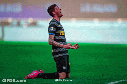 Soccer Player In Blue Jersey B188 GIF