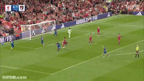 Soccer Player In Blue Jersey B188 GIF