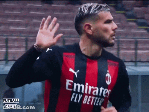 Soccer Player In Blue Jersey Celebrating Goal GIF