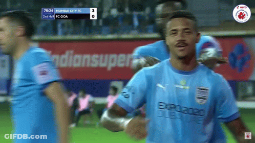 Soccer Player In Blue Jersey Expo2020 GIF