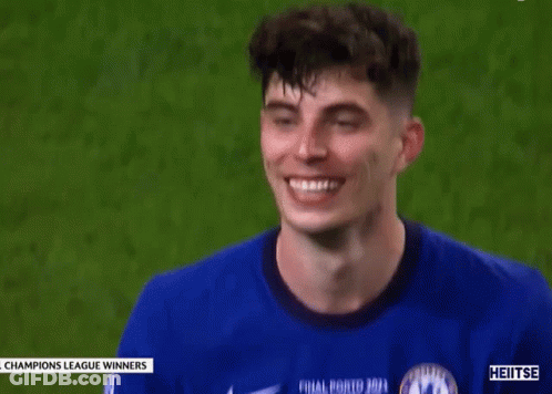 Soccer Player In Blue Jersey Giving Thumbs Up GIF