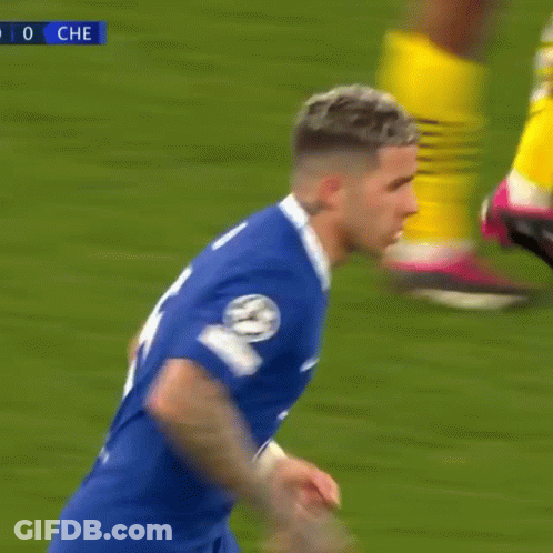 Soccer Player In Blue Jersey Number 10 GIF