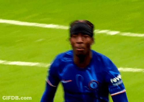 Soccer Player In Blue Jersey Number 11 Running GIF