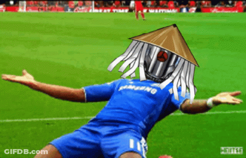 Soccer Player In Blue Jersey Number 12 GIF