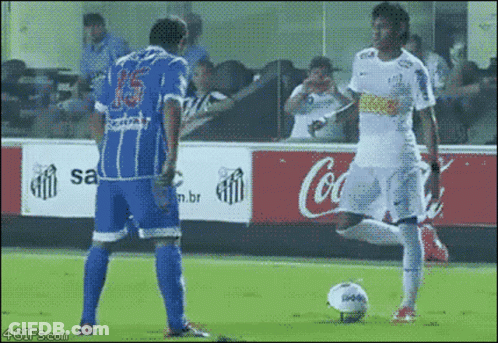 Soccer Player In Blue Jersey Number 15 GIF
