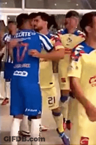 Soccer Player In Blue Jersey Number 17 GIF