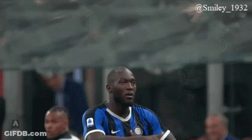 Soccer Player In Blue Jersey Number 1932 GIF