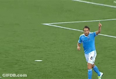 Soccer Player In Blue Jersey Number 2 GIF