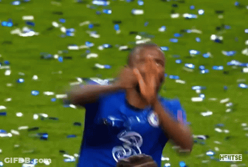 Soccer Player In Blue Jersey Number 2 GIF