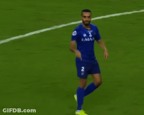 Soccer Player In Blue Jersey Number 2 Running GIF