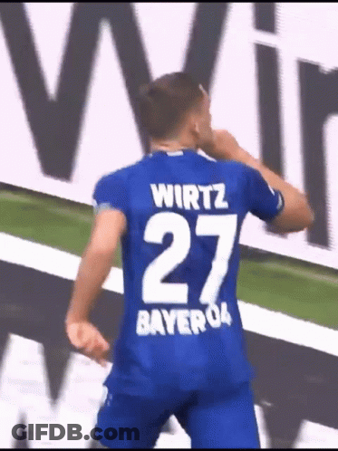 Soccer Player In Blue Jersey Number 27 GIF
