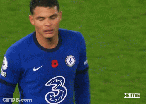 Soccer Player In Blue Jersey Number 3 GIF