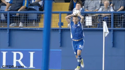 Soccer Player In Blue Jersey Number 36 GIF
