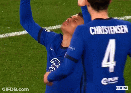 Soccer Player In Blue Jersey Number 4 GIF