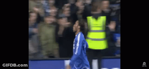Soccer Player In Blue Jersey Number 7 GIF