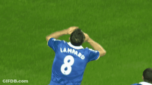 Soccer Player In Blue Jersey Number 8 GIF