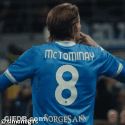 Soccer Player In Blue Jersey Number 8 GIF