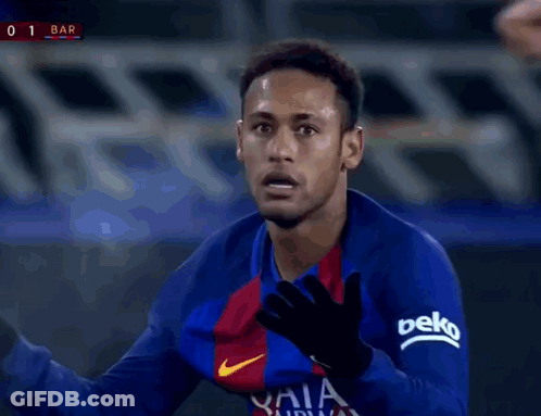 Soccer Player In Blue Jersey With Beko GIF