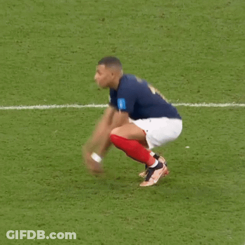 Soccer Player In Blue Number 10 Dancing GIF