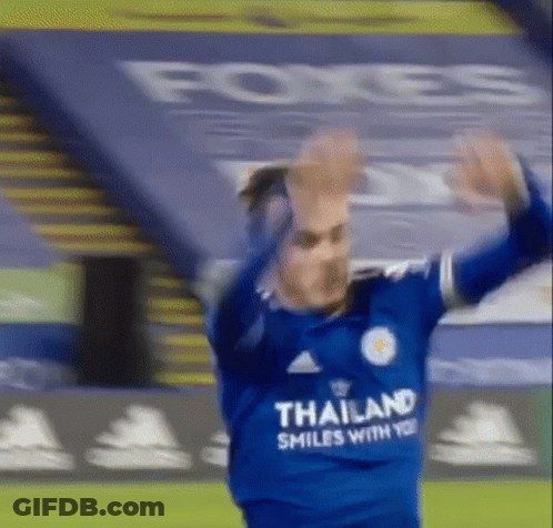 Soccer Player In Blue Shirt Dancing GIF