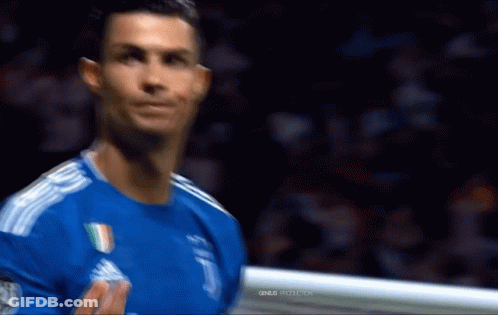 Soccer Player In Blue Shirt Genius GIF