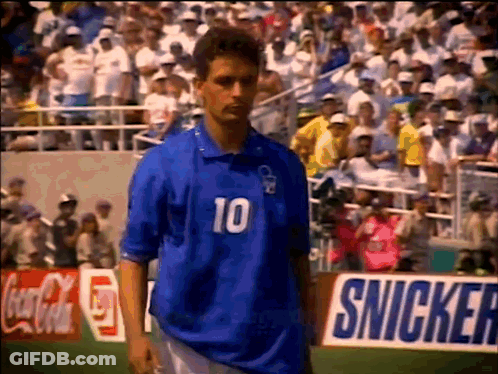 Soccer Player In Blue Shirt Number 10 GIF