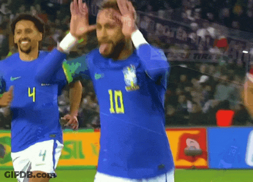 Soccer Player In Blue Shirt Number 10 GIF