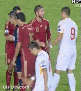Soccer Player In Blue Shirt Number 3 GIF