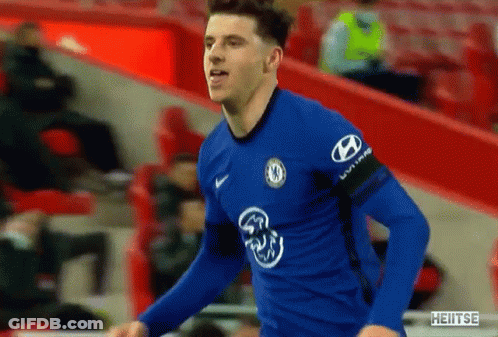 Soccer Player In Blue Shirt Running GIF