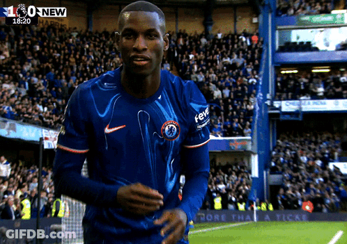 Soccer Player In Blue Shirt Saying Fever GIF