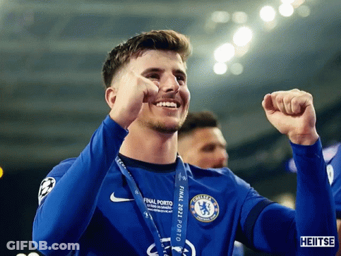 Soccer Player In Blue Shirt Saying Final Porto GIF
