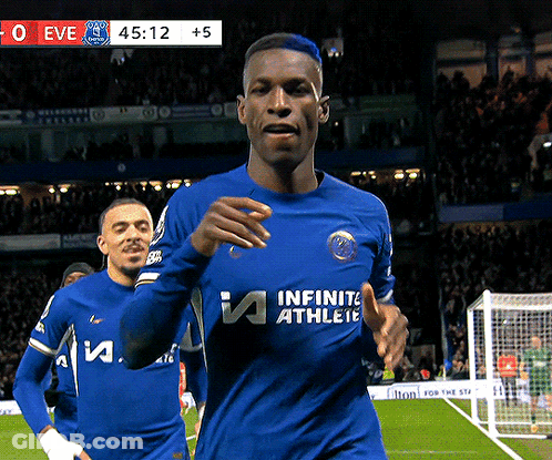Soccer Player In Blue Shirt Saying Infinite Athlete GIF