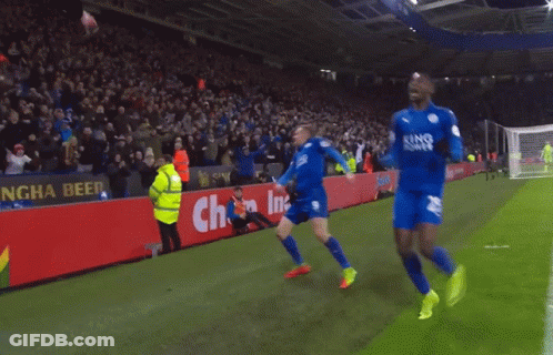 Soccer Player In Blue Shirt Saying KDW GIF