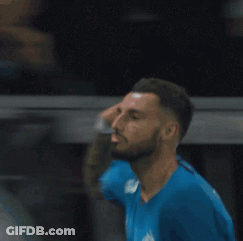Soccer Player In Blue Shirt Saying Razoo GIF