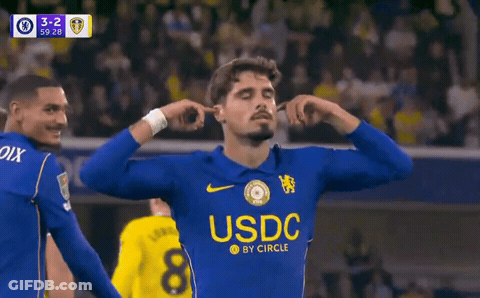Soccer Player In Blue Shirt Saying Sic GIF