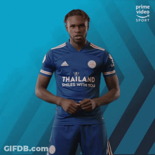 Soccer Player In Blue Shirt Says Thailan Smiles With You GIF