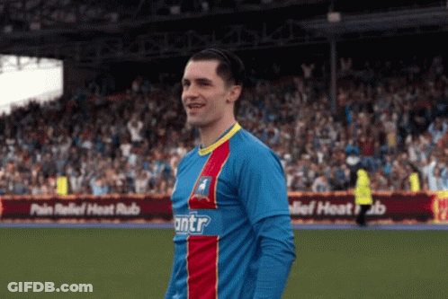 Soccer Player In Blue Shirt With Antr GIF