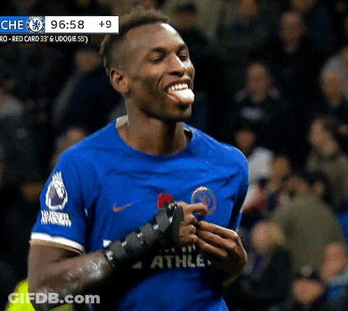 Soccer Player In Blue Shirt With Athle GIF